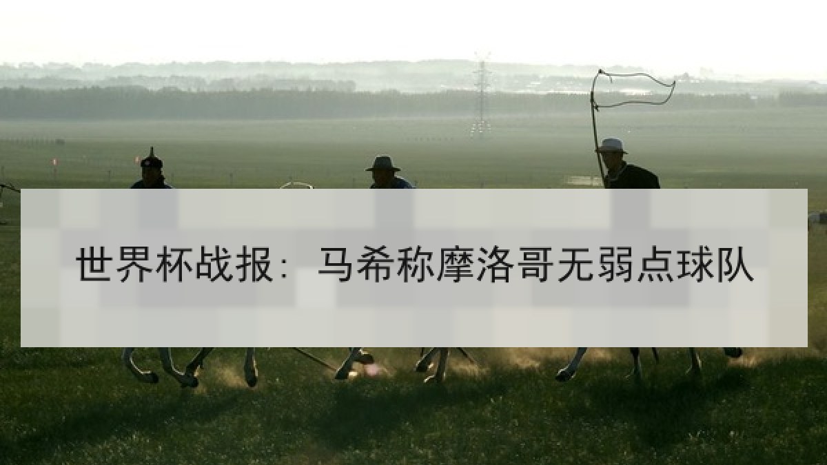 世界杯战报: 马希称摩洛哥无弱点球队 世界杯战报: 马希称摩洛哥无弱点球队