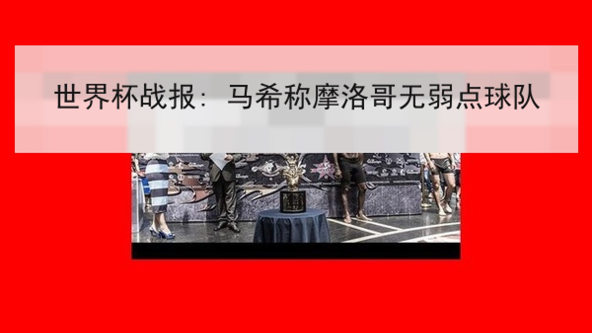 世界杯战报: 马希称摩洛哥无弱点球队