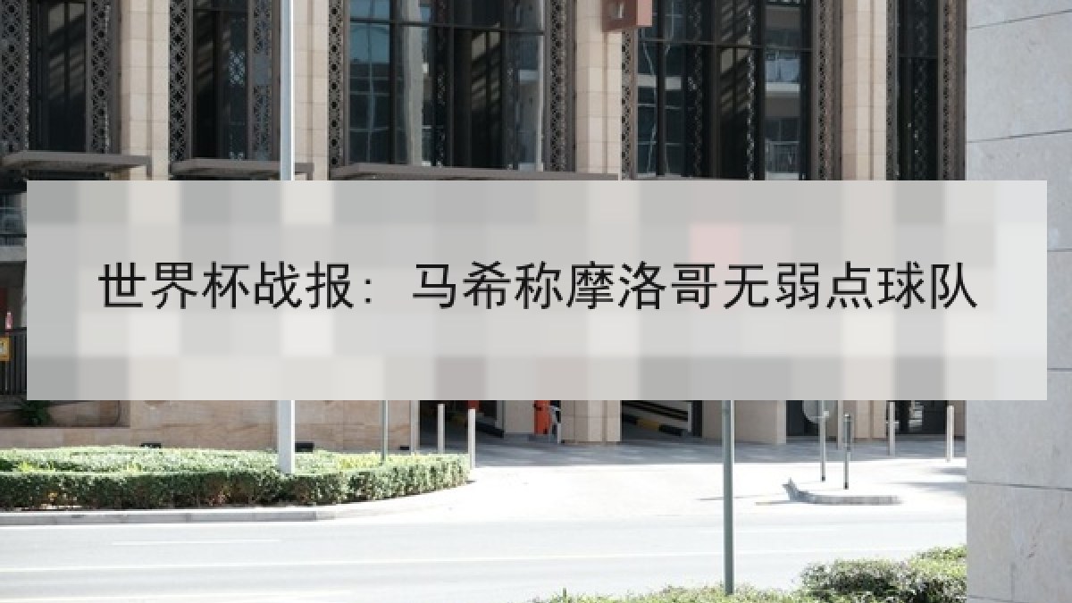 世界杯战报: 马希称摩洛哥无弱点球队