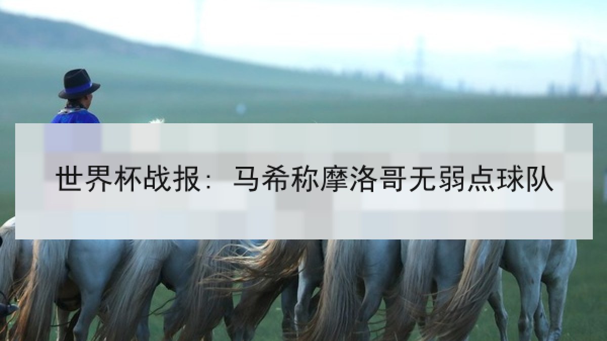 世界杯战报: 马希称摩洛哥无弱点球队